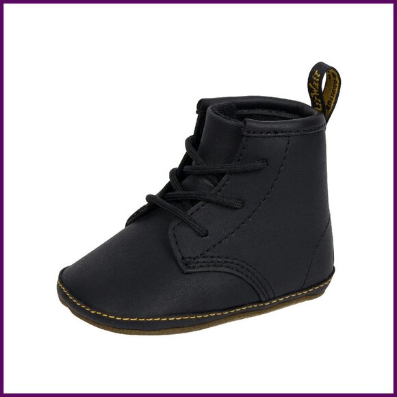 Leather Infant Boots Lace-Up First Walking Shoes Unisex Toddler